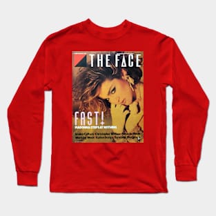 THE FACE 1985 Madonna Long Sleeve T-Shirt